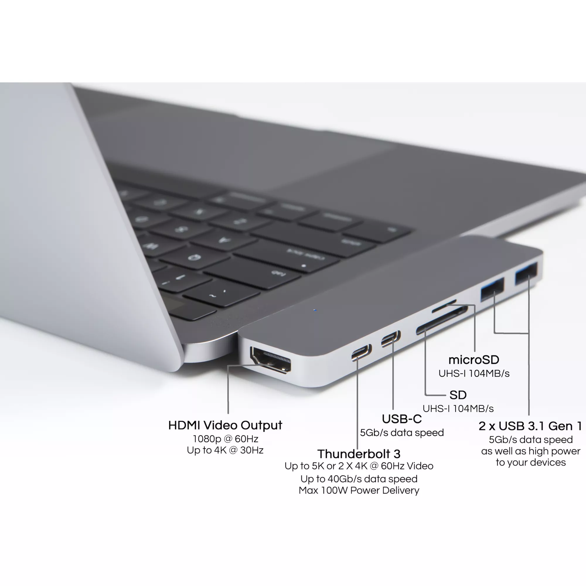 Hub Hyperdrive Solo 7 In 1 USB-C (Gn21d)